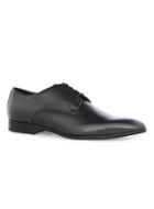 Topman Mens Grey Gray Scratched Leather Derby Shoes