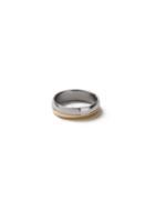 Topman Mens Gold Two Tone Split Band Ring*