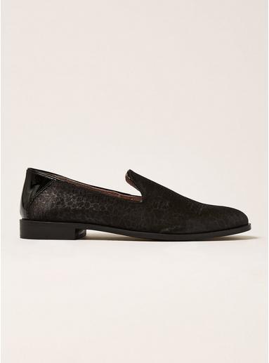 Topman Mens House Of Hounds Hawk Black Pebble Print Loafers