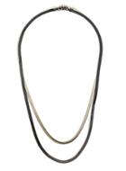 Topman Mens Grey Chain Two Row Necklace*