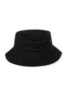 Topman Mens Black Cord Bucket Hat