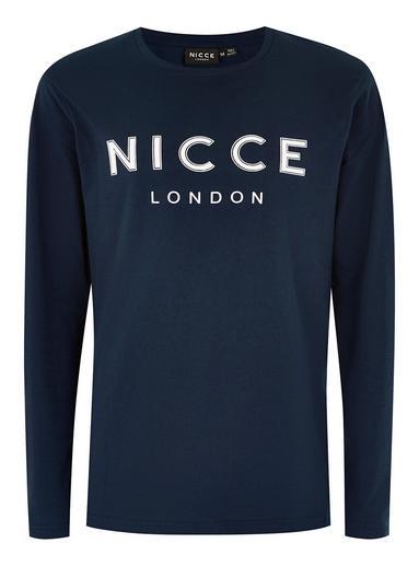 Topman Mens Nicce Navy 'core' T-shirt