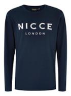 Topman Mens Nicce Navy 'core' T-shirt