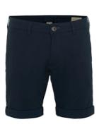 Topman Mens Blue Selected Homme Navy Chino Shorts
