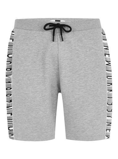 Topman Mens Grey Gray Ny Tape Jersey Shorts