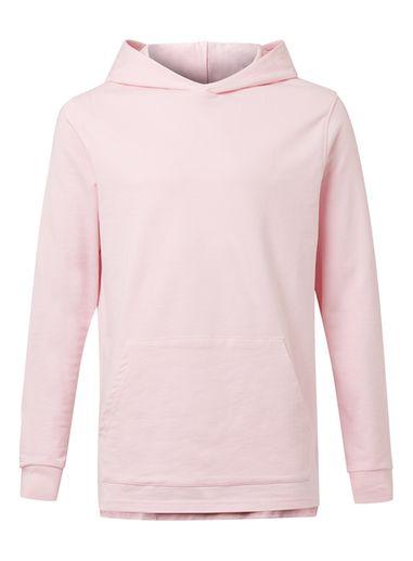 Topman Mens Pink Fixed Hem Oversized Hoodie