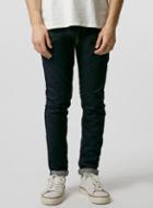 Topman Mens Ltd Raw Blue Stretch Skinny Selvedge Jeans