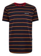 Topman Mens Nicce Navy Striped T-shirt