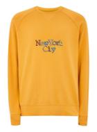 Topman Mens Yellow Mustard New York Sweatshirt