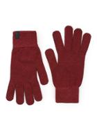 Topman Mens Green Selected Homme Red And Black Twist Gloves