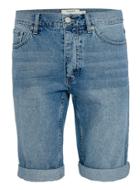 Topman Mens Blue Mid Wash Skinny Denim Shorts