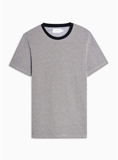 Topman Mens Brown Houndstooth T-shirt