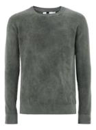 Topman Mens Grey Gray Acid Wash Sweater