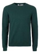 Topman Mens Dark Green Marl Slim Fit Sweater