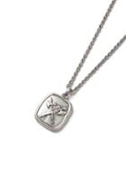 Topman Mens Silver Look Courage Stamp Pendant Necklace*