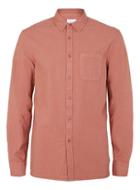 Topman Mens Pink Ltd Washed Red Textured Shirt