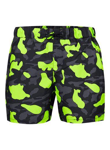 Topman Mens Multi Neon Camo Swim Shorts