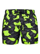 Topman Mens Multi Neon Camo Swim Shorts
