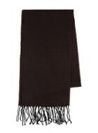 Topman Mens Red Burgundy And Black Patterned Skinny Woven Scarf