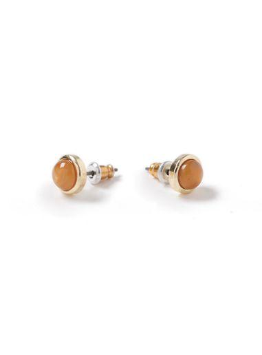 Topman Mens Metallic Premium Gold Look Stud Earrings