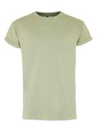 Topman Mens Green Khaki Acid Wash Muscle Fit Roller T-shirt