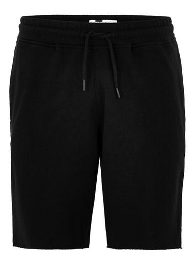 Topman Mens Black Jersey Slim Shorts