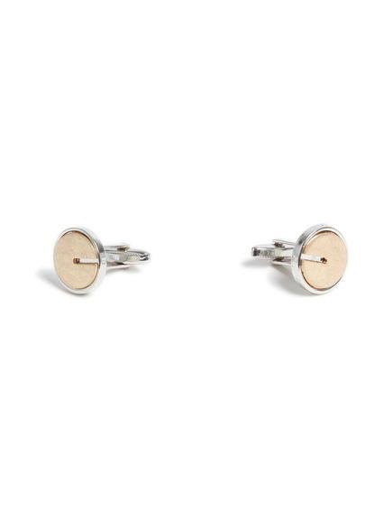 Topman Mens Grey Split Circle Cuff Links*