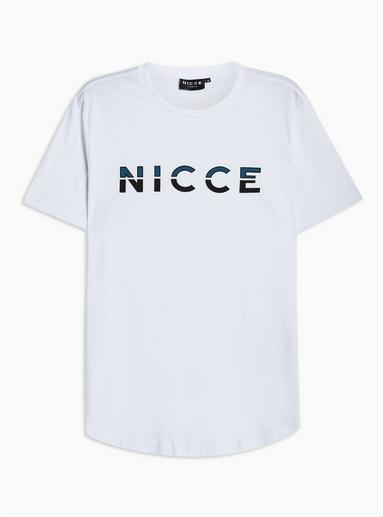 Topman Mens Nicce White Split Logo T-shirt