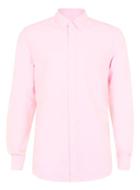 Topman Mens Pink Oxford Long Sleeve Casual Shirt