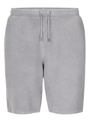 Topman Mens Grey Washed Gray Ottoman Jersey Shorts