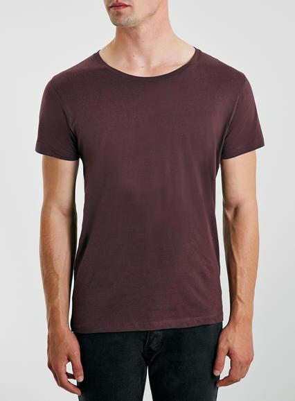 Topman Mens Brown Selected Homme Tan T-shirt
