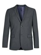 Topman Mens Mid Grey Gray Slim Fit Suit Jacket