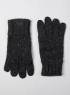 Topman Mens Grey Charcoal Neppy Gloves