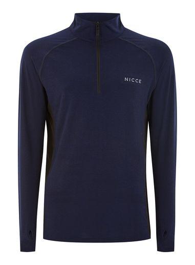 Topman Mens Nicce Sports Navy 'sigma' T-shirt