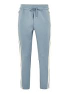 Topman Mens Green Light Blue Track Joggers With Side Panel