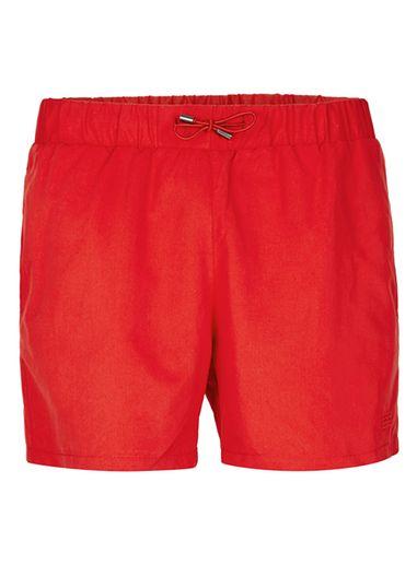 Topman Mens Red Embroidery Swim Shorts