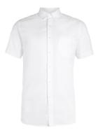 Topman Mens White Oxford Short Sleeve Casual Shirt