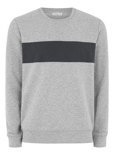 Topman Mens Grey Selected Homme Gray 'dutch' Sweatshirt