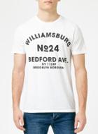 Topman Mens White Williamsburg Print T-shirt