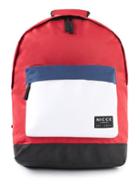 Topman Mens Nicce Red White And Blue Backpack