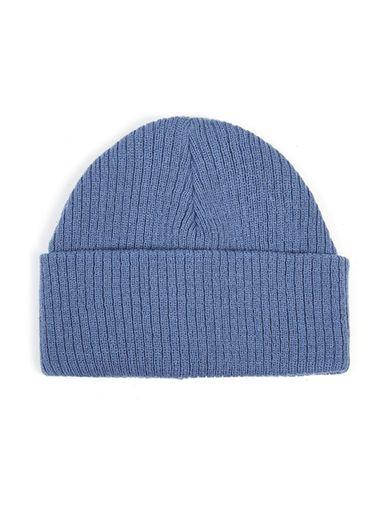 Topman Mens Light Blue Classic Fit Beanie Hat