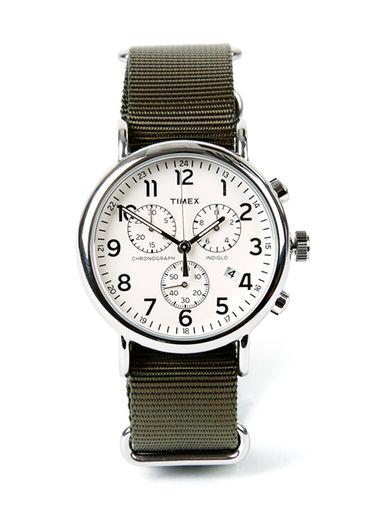 Topman Mens Green Timex Olive Weekender Chronograph Watch*