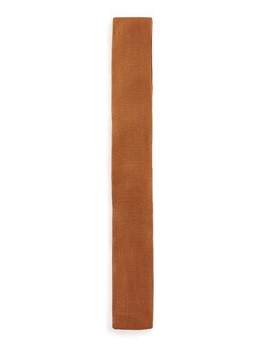 Topman Mens Brown Toffee Knit Tie