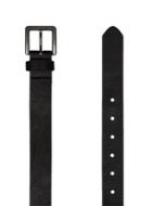 Topman Mens Black Silver Buckle Belt