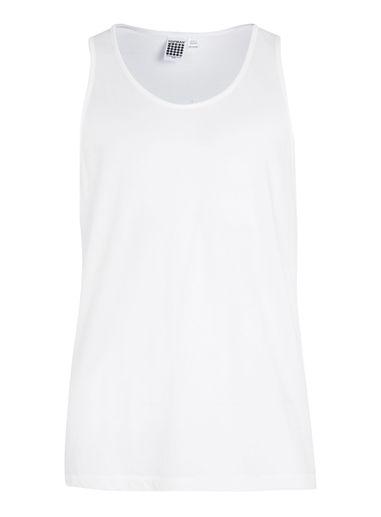 Topman Mens White Muscle Fit Tank Top