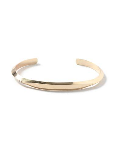 Topman Mens Gold Look Cuff Bracelet*