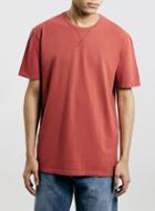 Topman Mens Ltd Washed Red Heavyweight T-shirt