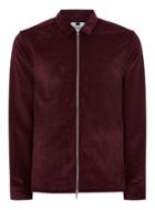 Topman Mens Red Burgundy Corduroy Overshirt