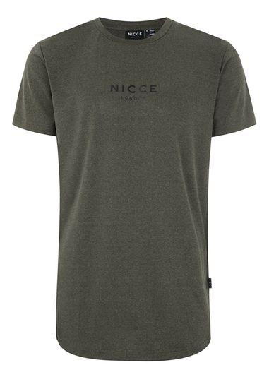 Topman Mens Nicce Khaki Tech T-shirt