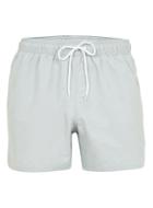 Topman Mens Cream Grey Pigment Wash Swim Shorts